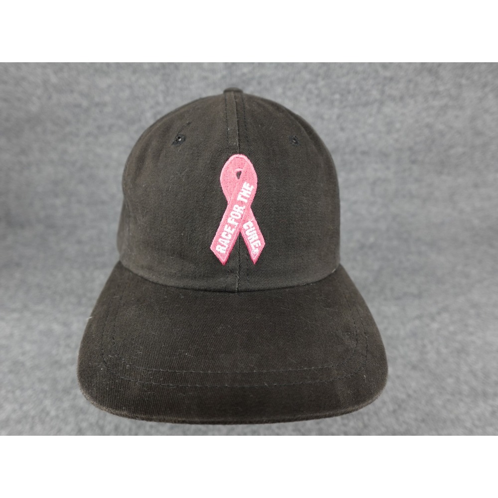 New Balance Race for the Cure Hat Mens Womens Black Pink Snapback USA Made